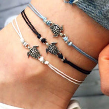 Load image into Gallery viewer, Turtle Shaped Charm Rope String Anklet Women