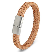 Load image into Gallery viewer, New  braided leather mens bracelets