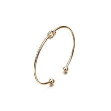 Load image into Gallery viewer, Gold Color Tie Knot Bracelet