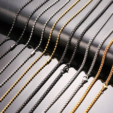 Load image into Gallery viewer, 2.5mm Bead Chain Choker Steel Male gold,silver,rose