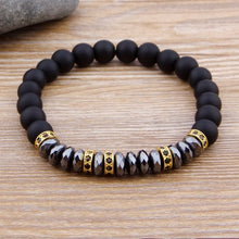 Load image into Gallery viewer, Custom Design Matte / Lava Stone Natural Strand Bracelet