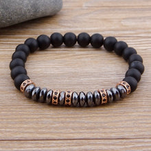 Load image into Gallery viewer, Custom Design Matte / Lava Stone Natural Strand Bracelet
