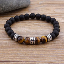 Load image into Gallery viewer, Custom Design Matte / Lava Stone Natural Strand Bracelet