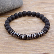 Load image into Gallery viewer, Custom Design Matte / Lava Stone Natural Strand Bracelet