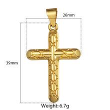 Load image into Gallery viewer, Cross Pendant For Men Women Crucifix Jesus Gold