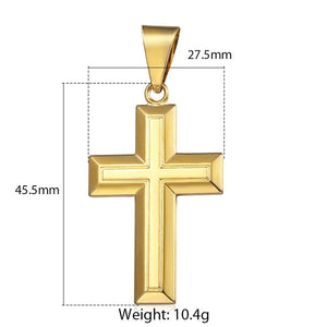 Cross Pendant For Men Women Crucifix Jesus Gold