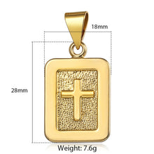 Load image into Gallery viewer, Cross Pendant For Men Women Crucifix Jesus Gold