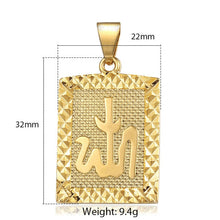 Load image into Gallery viewer, Islam Muslim Allah Religious Pendant For Men Women