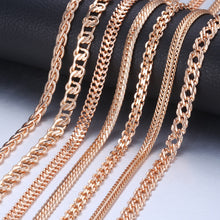 Load image into Gallery viewer, chain necklace rose gold Women Men