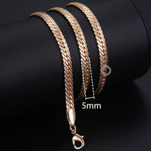 Load image into Gallery viewer, chain necklace rose gold Women Men