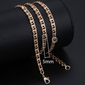 chain necklace rose gold Women Men