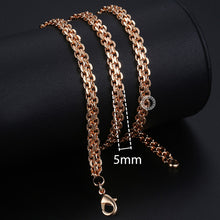 Load image into Gallery viewer, chain necklace rose gold Women Men