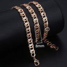 Load image into Gallery viewer, chain necklace rose gold Women Men