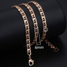 Load image into Gallery viewer, chain necklace rose gold Women Men
