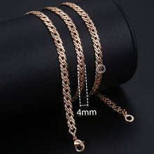 Load image into Gallery viewer, chain necklace rose gold Women Men