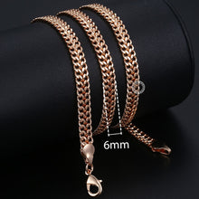 Load image into Gallery viewer, chain necklace rose gold Women Men