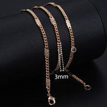 Load image into Gallery viewer, chain necklace rose gold Women Men