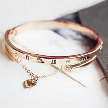 Load image into Gallery viewer, Rose Gold Stainless Steel Bracelet Bangle Women's LOVE