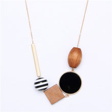 Load image into Gallery viewer, Wooden Necklace Long Chain Necklace Women