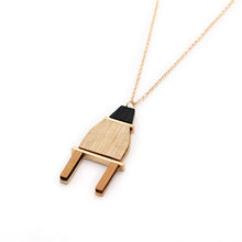 Load image into Gallery viewer, Wooden Necklace Long Chain Necklace Women
